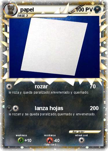 Pokemon papel