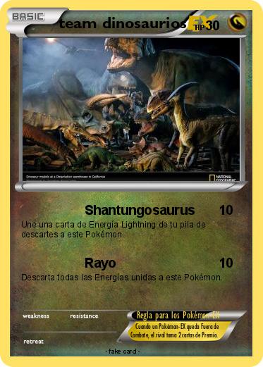 Pokemon team dinosaurios