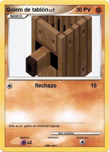 Pokemon Golem de tablón