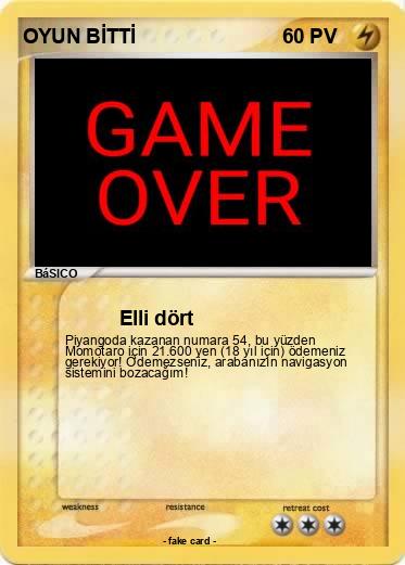 Pokemon OYUN BİTTİ