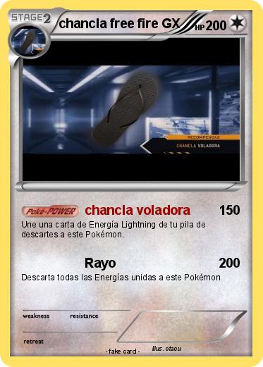 Pokemon chancla free fire GX