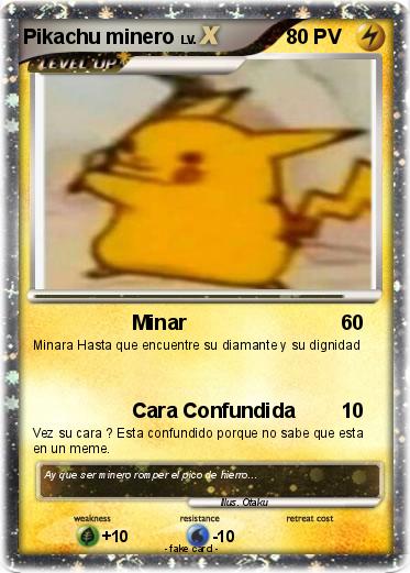 Pokemon Pikachu minero