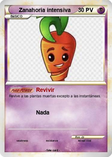 Pokemon Zanahoria intensiva