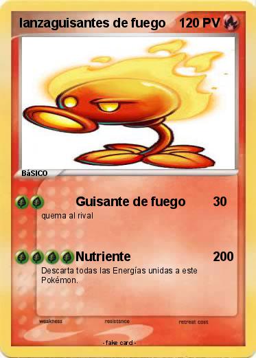 Pokemon lanzaguisantes de fuego