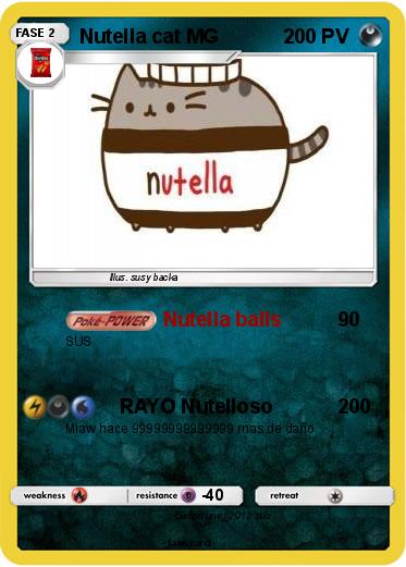 Pokemon Nutella cat MG