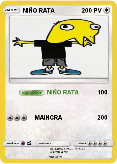 Pokemon NIÑO RATA