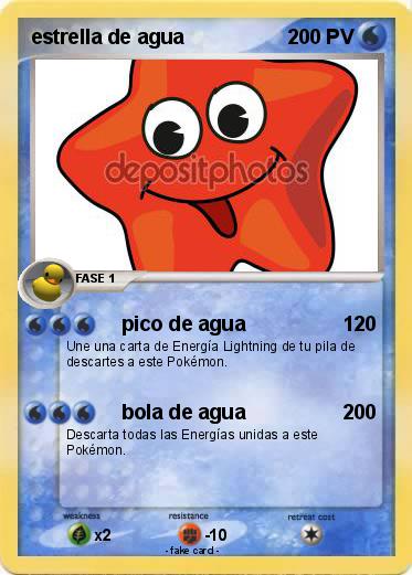 Pokemon estrella de agua
