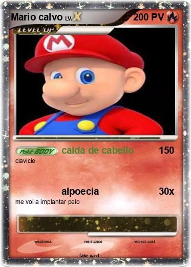 Pokemon Mario calvo