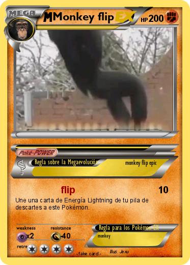 Pokemon Monkey flip