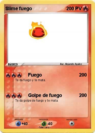 Pokemon Slime fuego