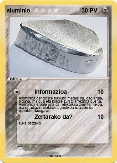 Pokemon aluminio