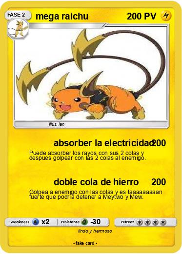 Pokemon mega raichu