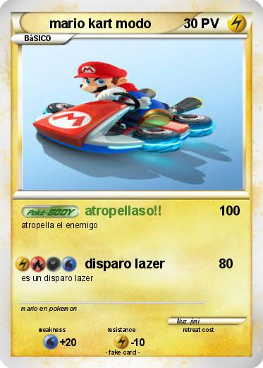 Pokemon mario kart modo