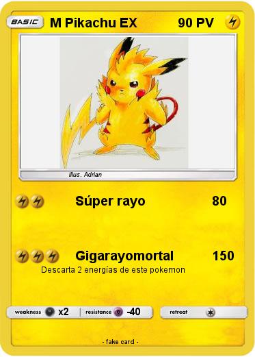 Pokemon M Pikachu EX