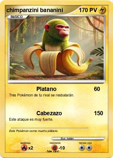 Pokemon chimpanzini bananini