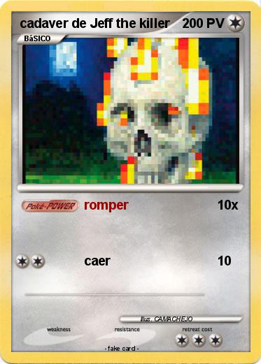 Pokemon cadaver de Jeff the killer