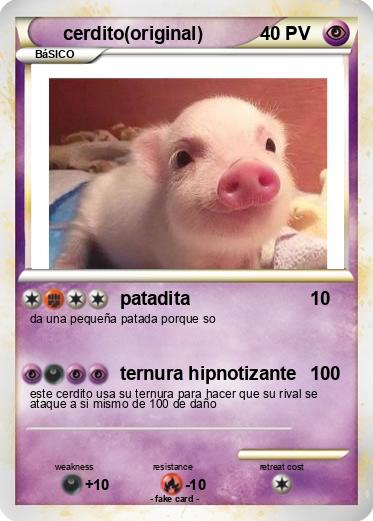 Pokemon cerdito(original)