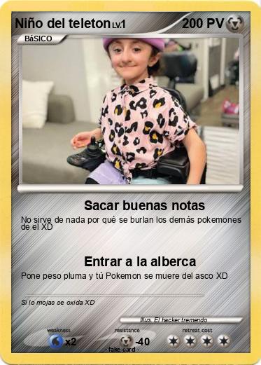 Pokemon Niño del teleton