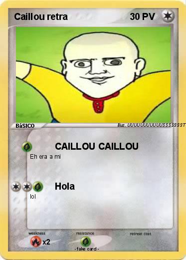 Pokemon Caillou retra