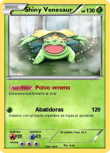 Pokemon Shiny Venesaur