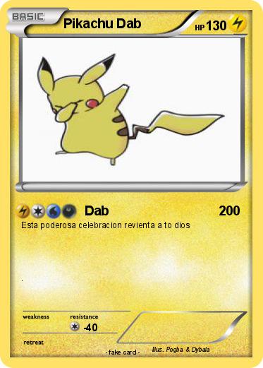Pokemon Pikachu Dab