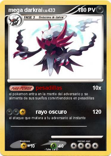 Pokemon mega darkrai