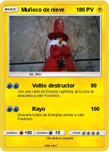 Pokemon Muñeco de nieve