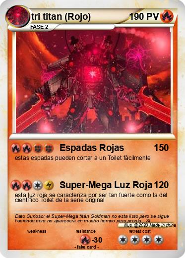 Pokemon tri titan (Rojo)