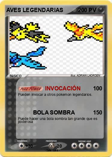 Pokemon AVES LEGENDARIAS
