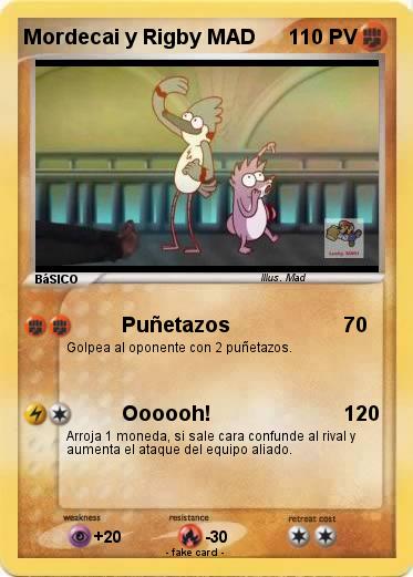 Pokemon Mordecai y Rigby MAD