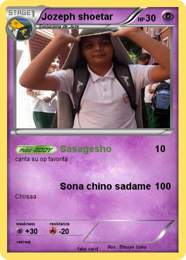 Pokemon Jozeph shoetar