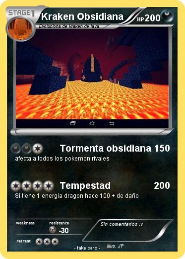 Pokemon Kraken Obsidiana