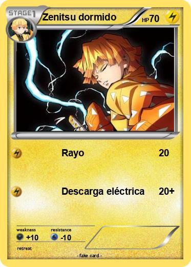 Pokemon Zenitsu dormido