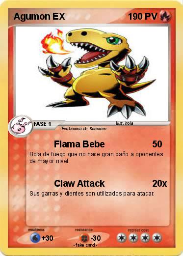 Pokemon Agumon EX