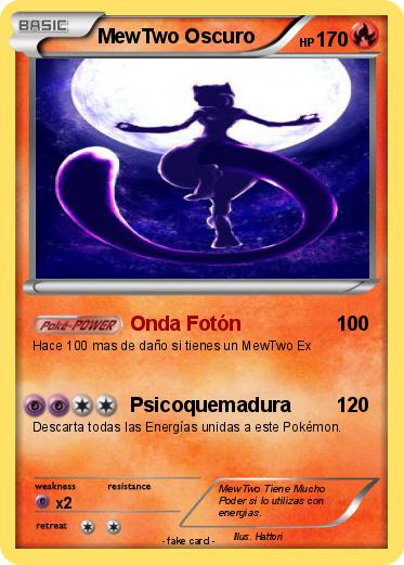 Pokemon MewTwo Oscuro