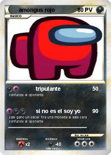 Pokemon amongus rojo