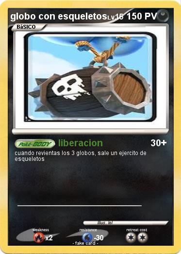 Pokemon globo con esqueletos