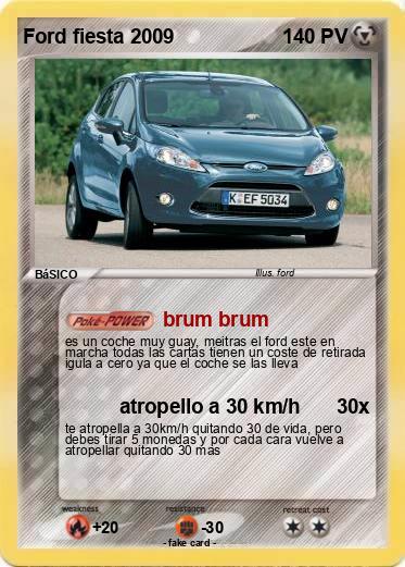 Pokemon Ford fiesta 2009
