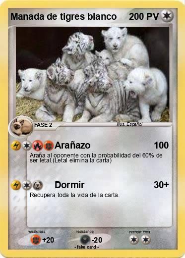 Pokemon Manada de tigres blanco