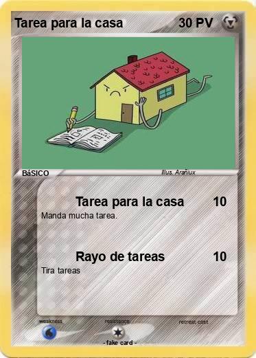 Pokemon Tarea para la casa