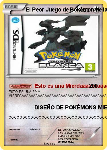 Pokemon El Peor Juego de Pokémon de la Historia