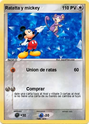 Pokemon Ratatta y mickey