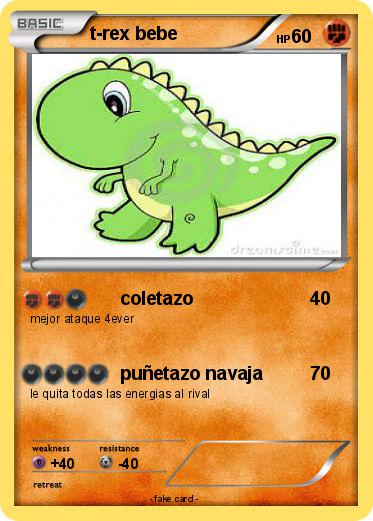 Pokemon t-rex bebe