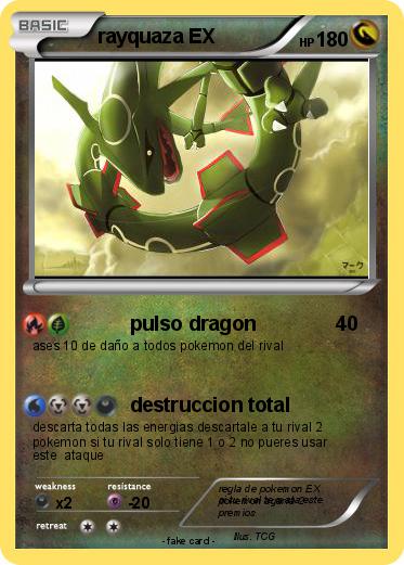 Pokemon rayquaza EX
