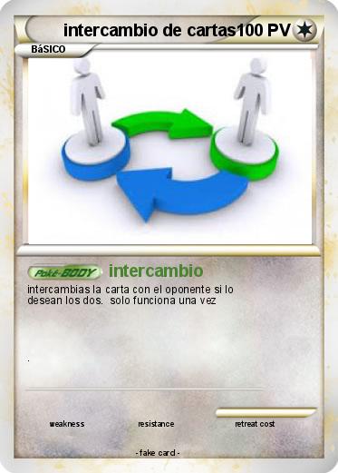 Pokemon intercambio de cartas