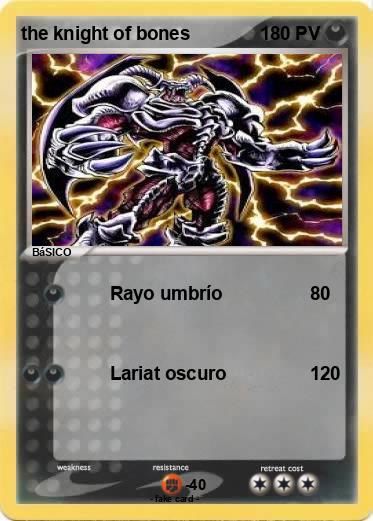 Pokemon the knight of bones
