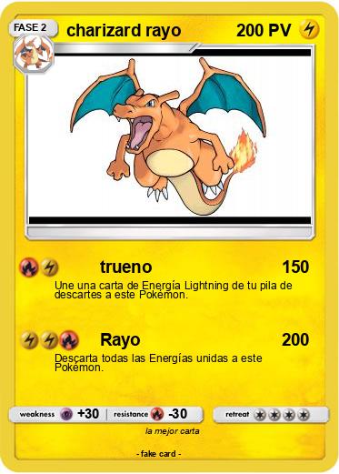 Pokemon charizard rayo