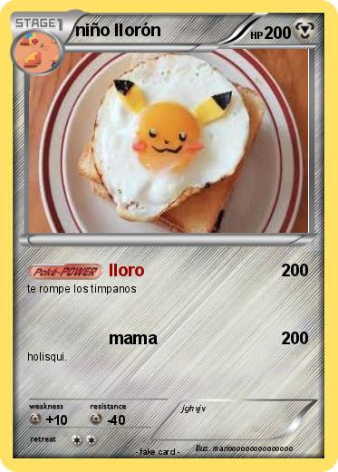 Pokemon niño llorón