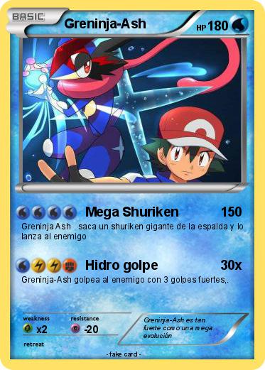 Pokemon Greninja-Ash