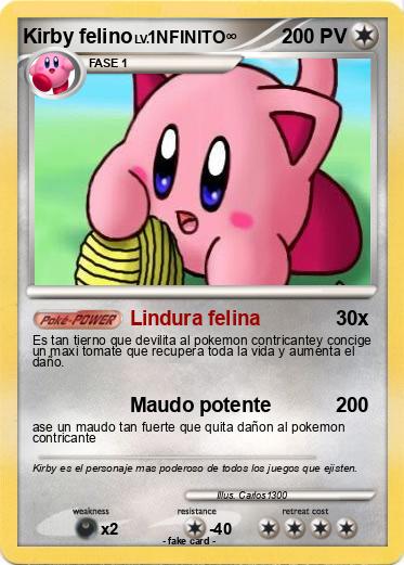 Pokemon Kirby felino